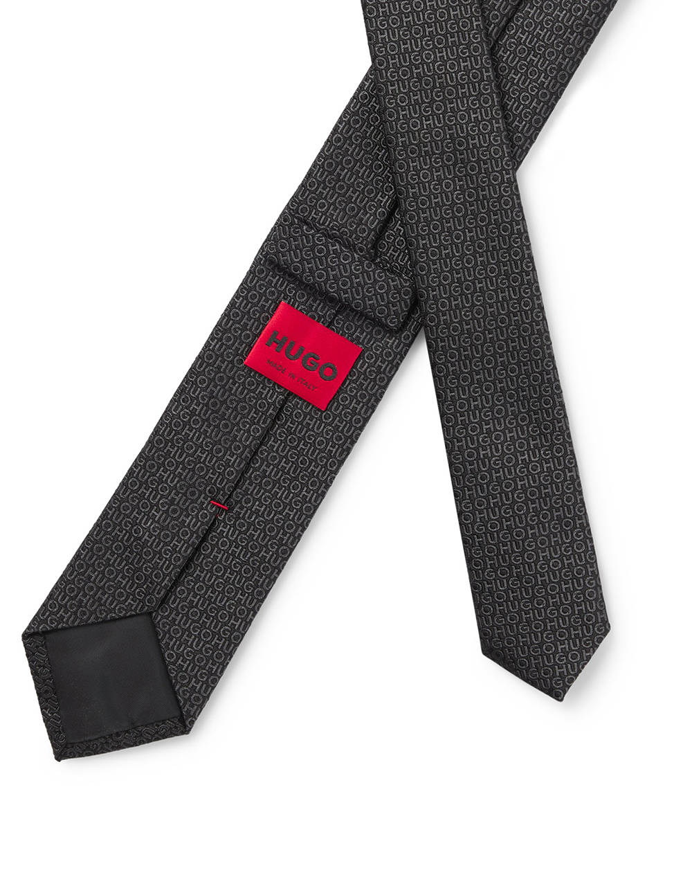 HUGO Tie cm 6 10273228 01 50545801-001 Black φωτογραφία