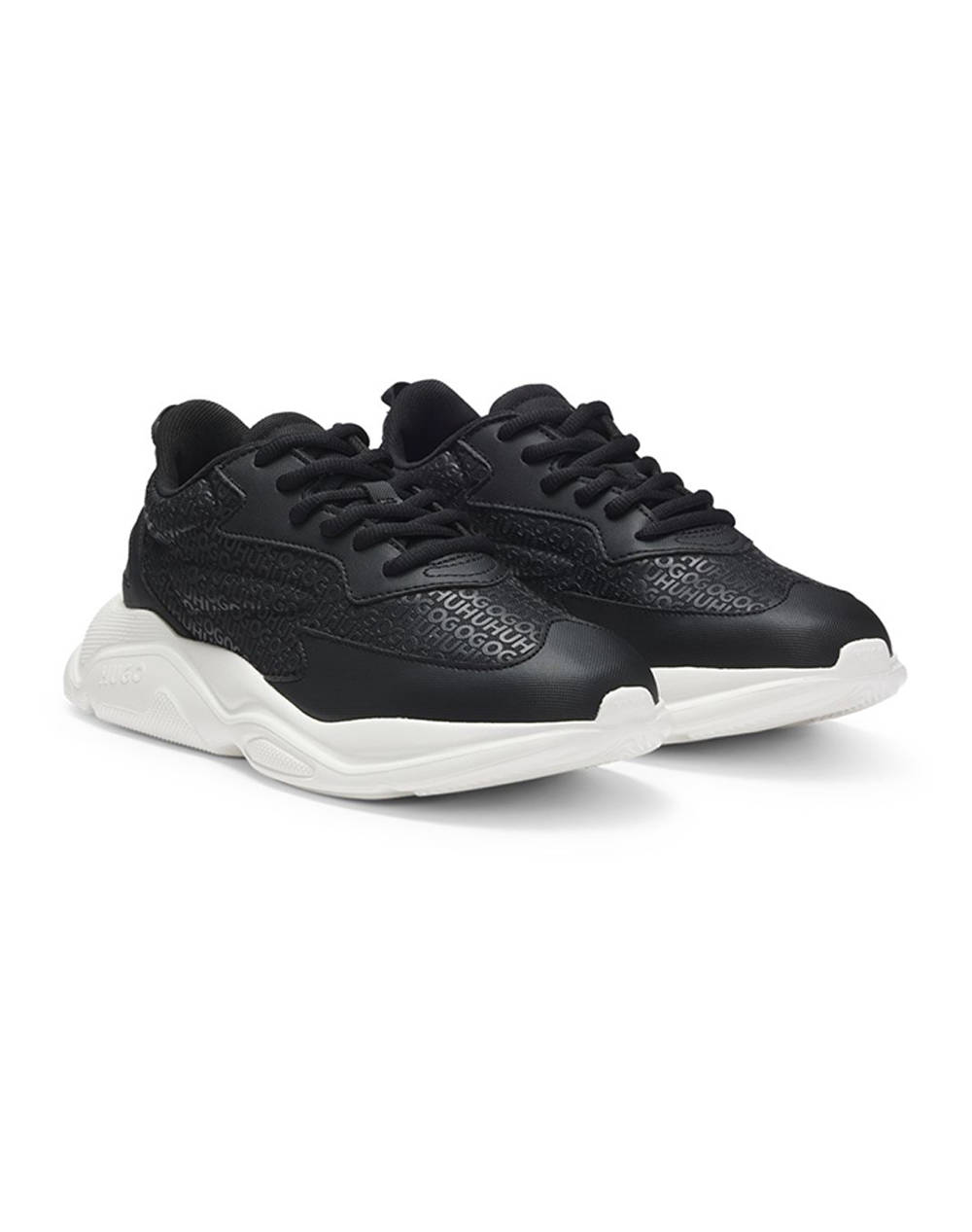 HUGO Leon_runn_mono 10254074 01 50536270-002 Black φωτογραφία