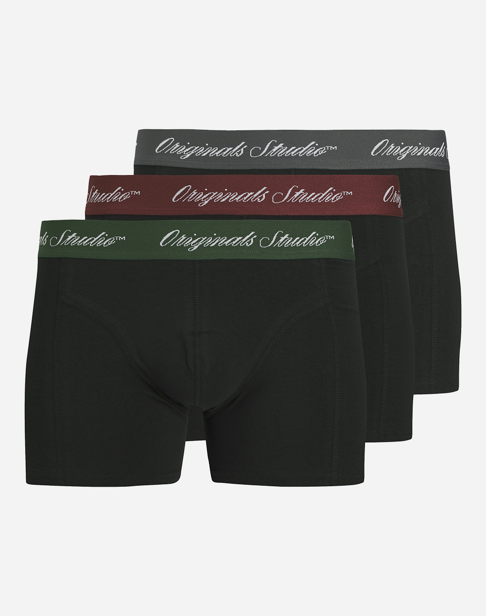 JACK&JONES JACNORREBRO SOLID TRUNKS 3 PACK NOOS 12287141-BlackBlack JetBlack