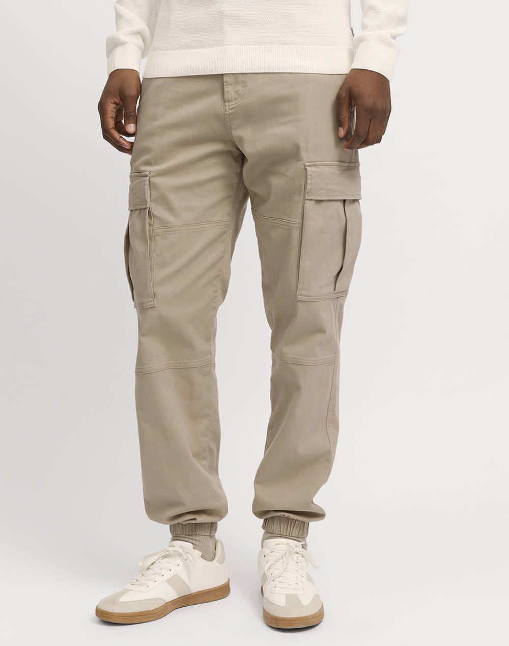 JACK&JONES JACK&JONES JPSTKANE JONNIE CUFFED CARGO RET 12268261-Crockery Biege