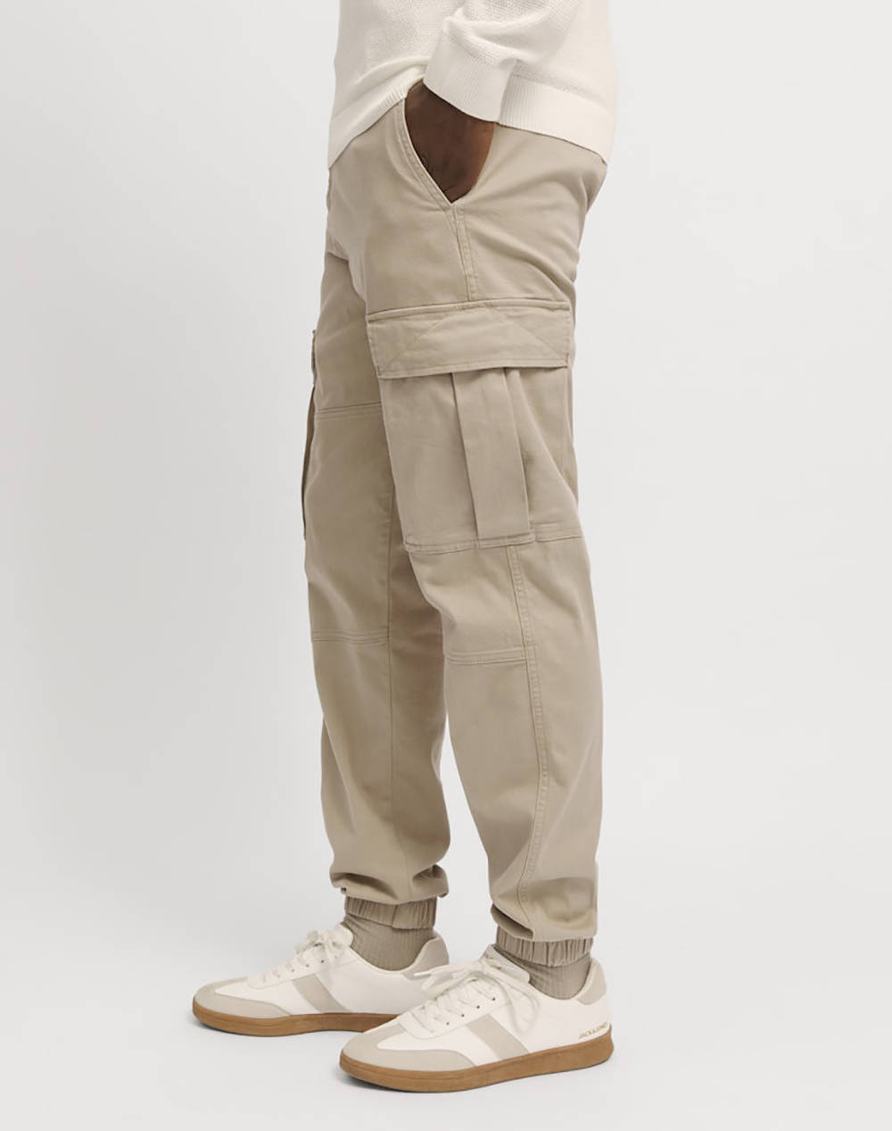 JACK&JONES JPSTKANE JONNIE CUFFED CARGO RET 12268261-Crockery Biege φωτογραφία