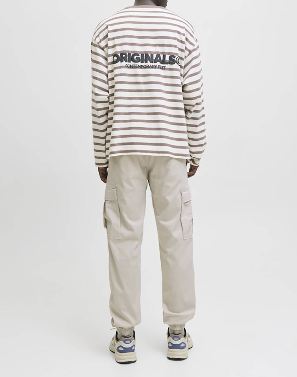 JACK&JONES JPSTKANE JONNIE CUFFED CARGO RET 12268261-Moonbeam Ecru φωτογραφία