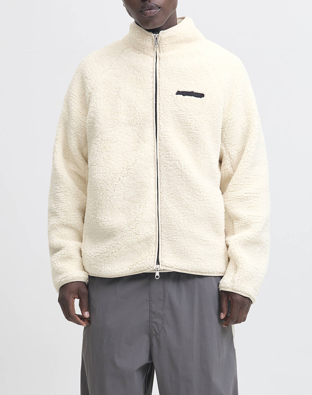 JACK&JONES JACK&JONES JCOUNION TEDDY JACKET AW25 12283141-Moonbeam Ecru