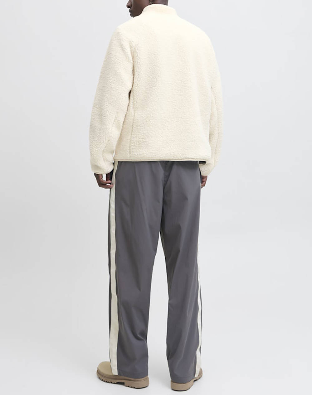 JACK&JONES JCOUNION TEDDY JACKET AW25 12283141-Moonbeam Ecru φωτογραφία