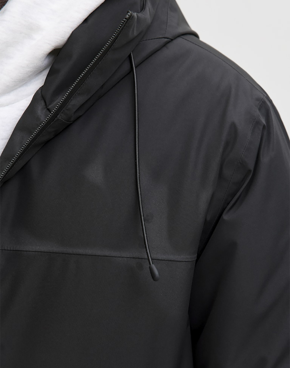 Jack Jones Jcofusion Technical Parka Sn 12283168-Black Black ανδρικά ρούχα Πανωφορια μπουφάν Politikos Shop Πολιτικός