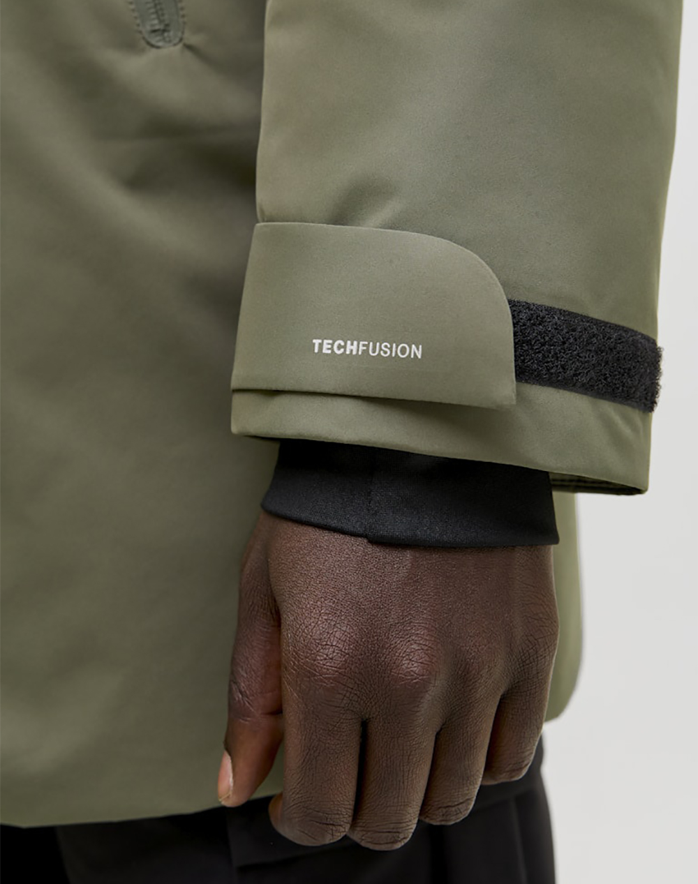 Jack Jones Jcofusion Technical Parka Sn 12283168-Grape Leaf Khaki ανδρικά ρούχα Πανωφορια μπουφάν Politikos Shop Πολιτικός
