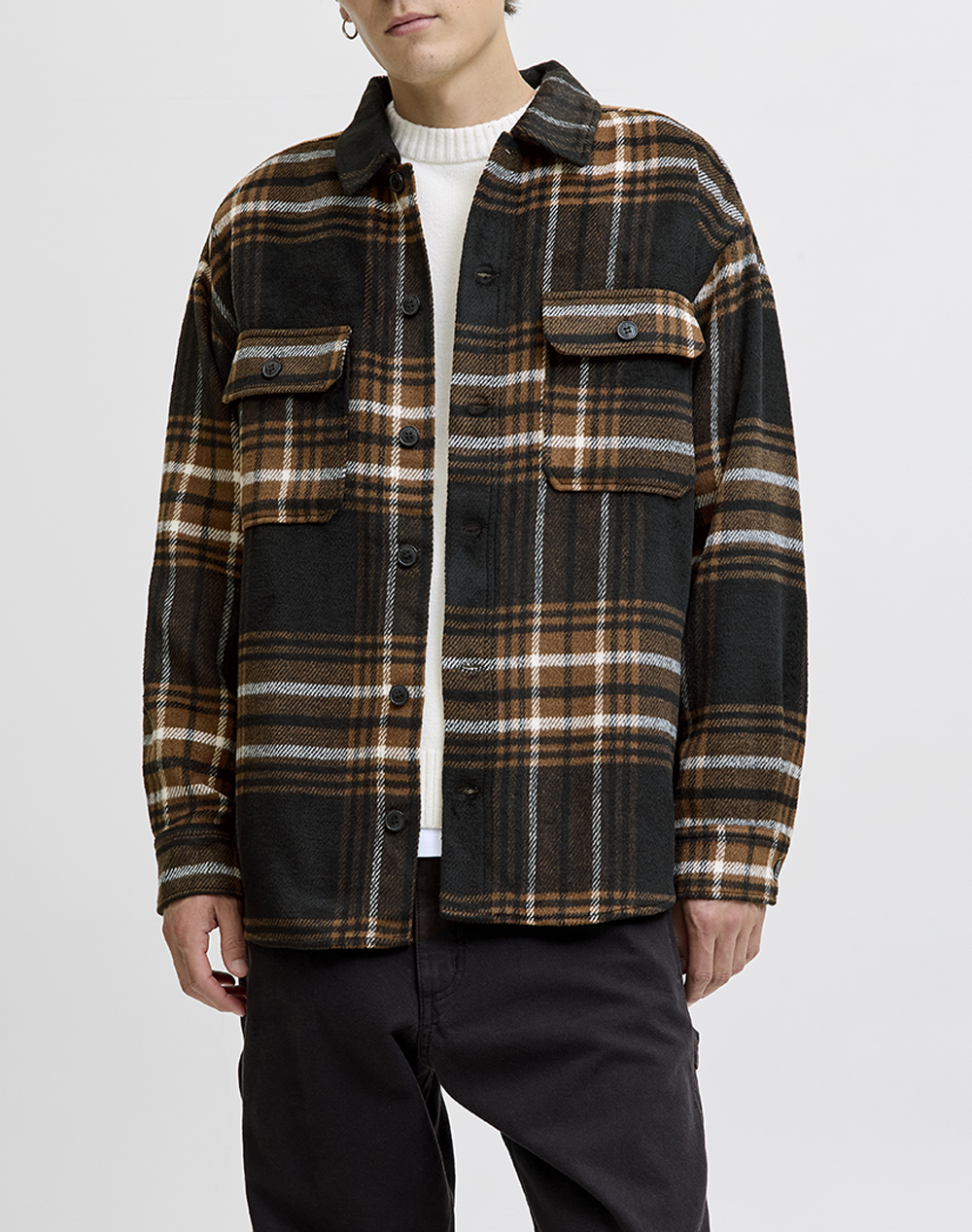 Ανδρικά πουκάμισα jack&jones σε καφε