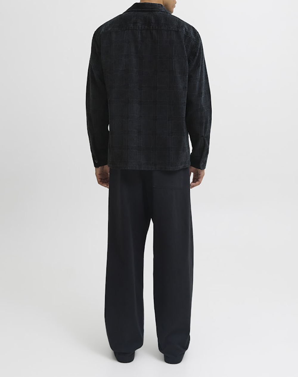JACK&JONES JPRBLUWILL CORDUROY L/S OVERSHIRT SN 12282350-Volcanic AshCHECK JetBlack φωτογραφία