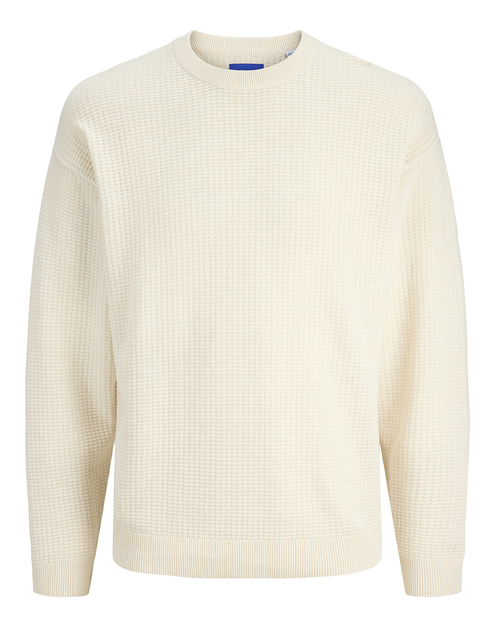JACK&JONES JACK&JONES JORGREENE KNIT STRUCTURE CREW NECK CA 12287663-Sea Salt Cream