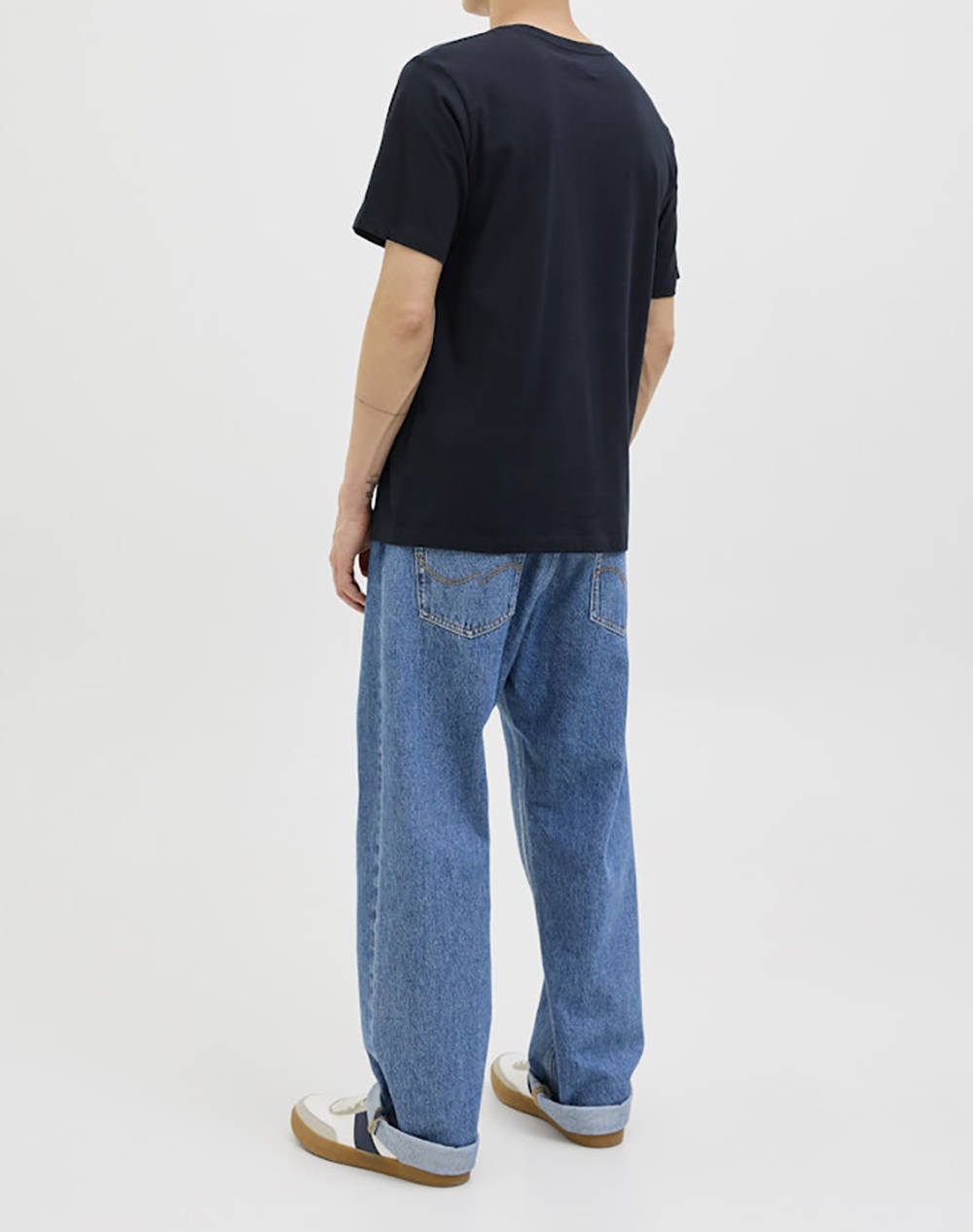 JACK&JONES JJGEPLAS TEE SS CREW NECK LN 12278523-Sky Captain DarkBlue φωτογραφία