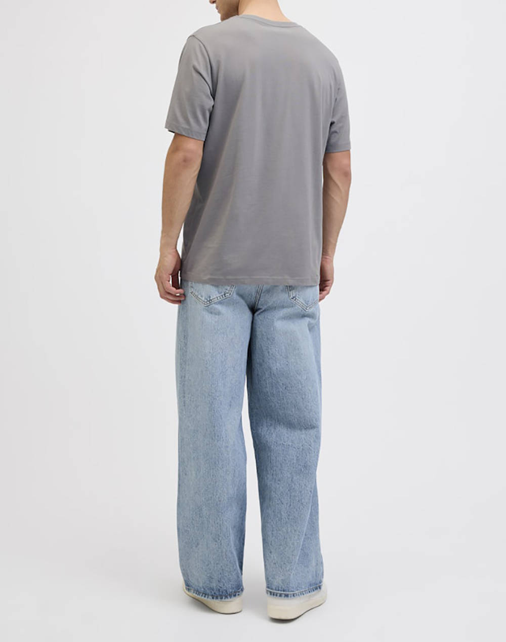 JACK&JONES JJGEPLAS TEE SS CREW NECK LN 12278523-Ultimate Grey Gray φωτογραφία