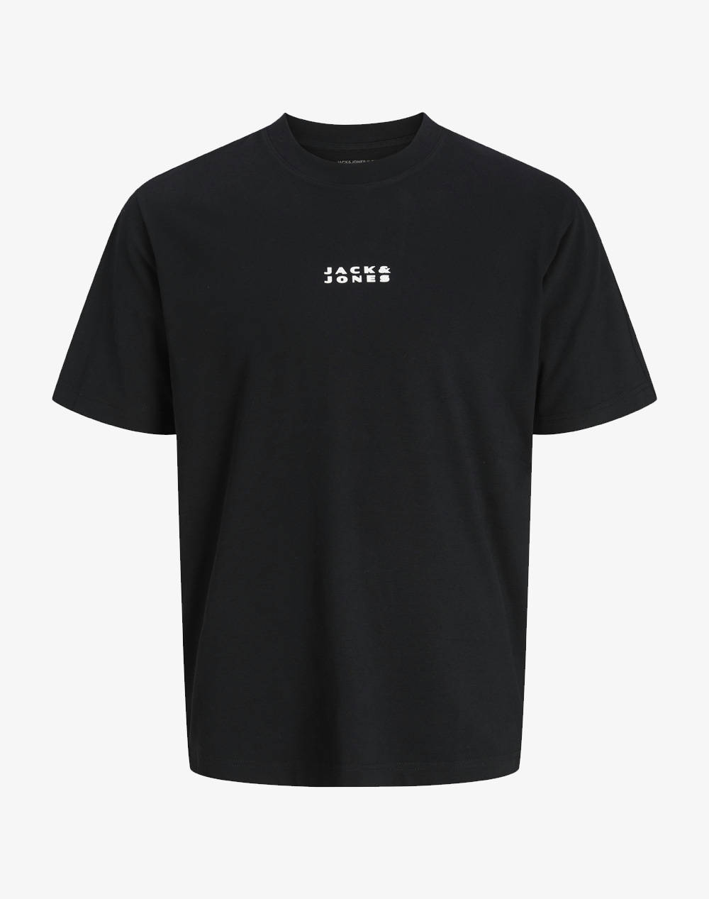 JACK&JONES JCOSTANCE MINIMAL TEXT TEE SS CREW NECK 12282875-BLACK Black