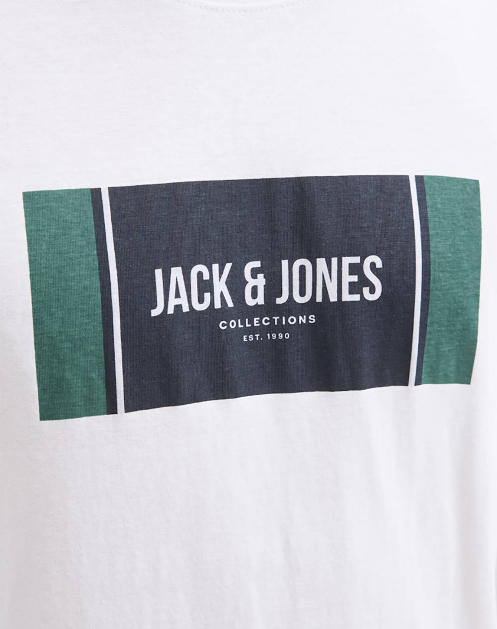 JACK&JONES JJHAYATO TEE LS CREW NECK BTS 12282290-WHITE White φωτογραφία