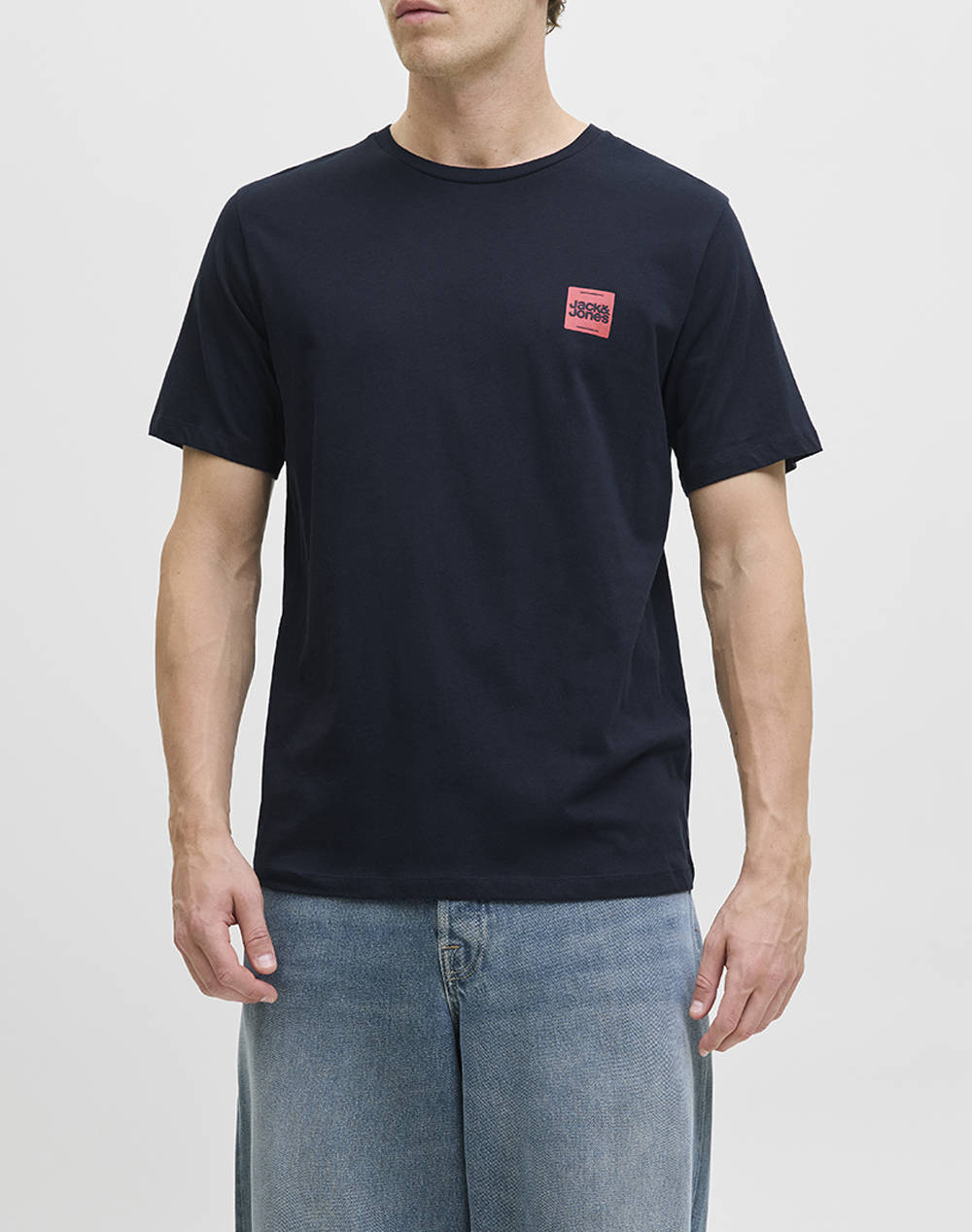 JACK&JONES JJBRANDY TEE SS CREW NECK LN 12279100-Sky Captain DarkBlue