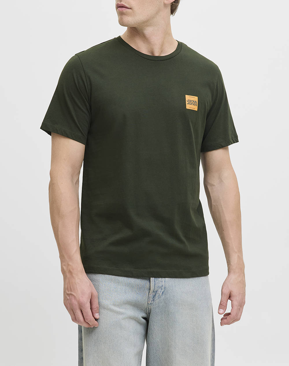 JACK&JONES JJBRANDY TEE SS CREW NECK LN 12279100-Duffel Bag DarkGreen