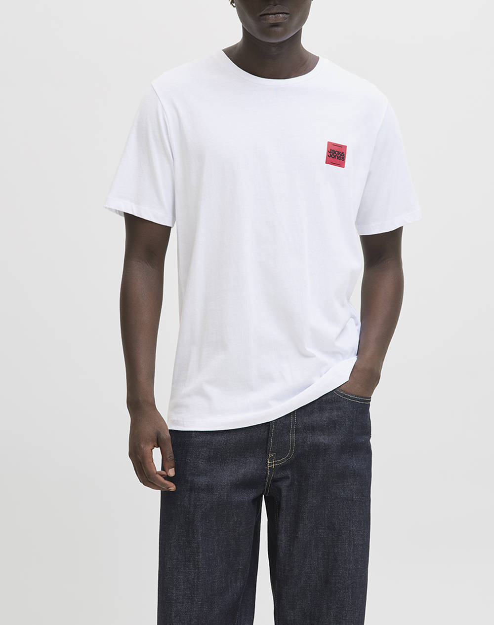 JACK&JONES JJBRANDY TEE SS CREW NECK LN 12279100-WHITE White