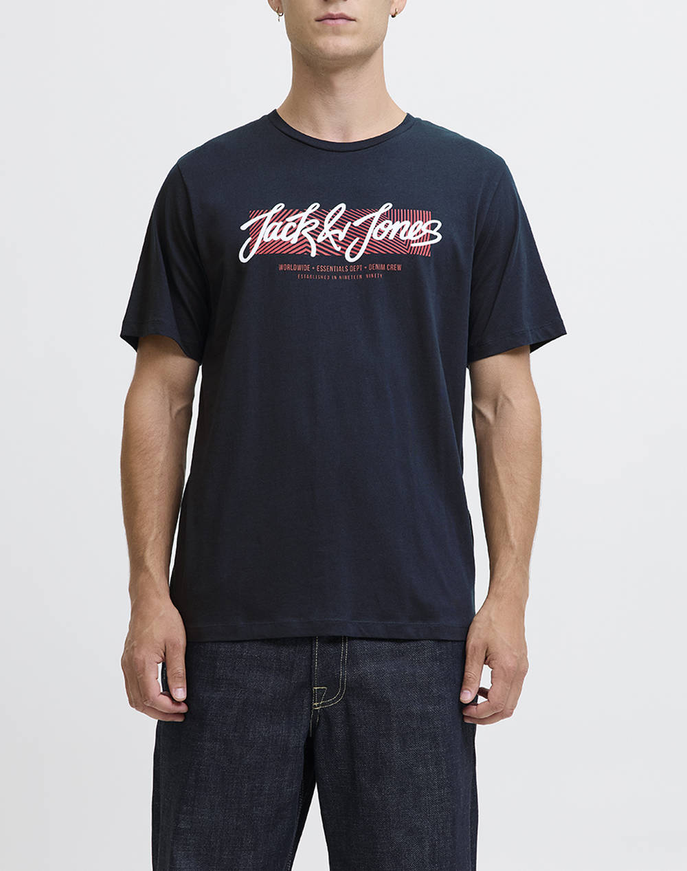 JACK&JONES JJURBAN TEE SS CREW NECK 12279114-Sky Captain DarkBlue