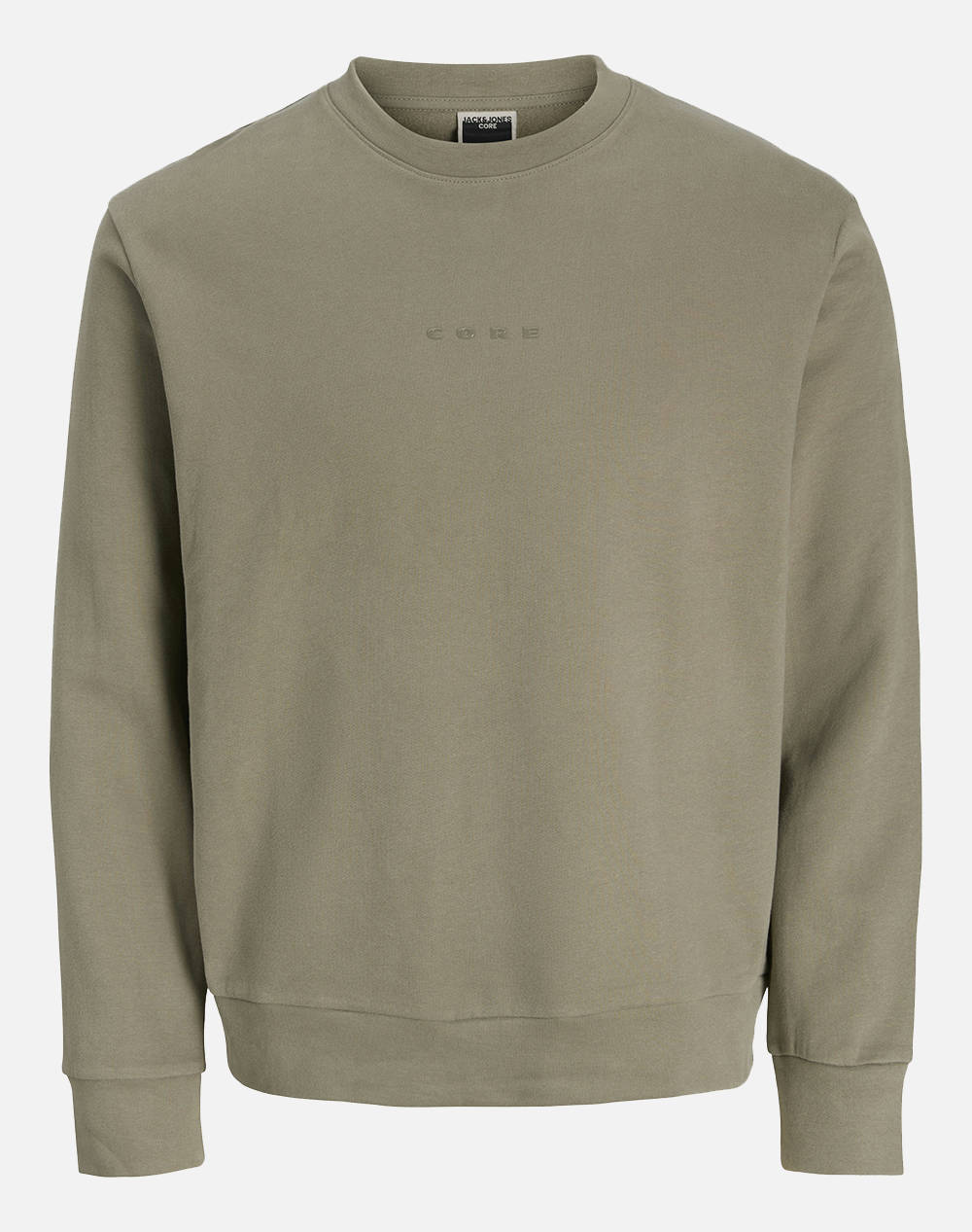 JACK&JONES JCOSTANCE SWEAT CREW NECK 12282821-Vetiver Khaki