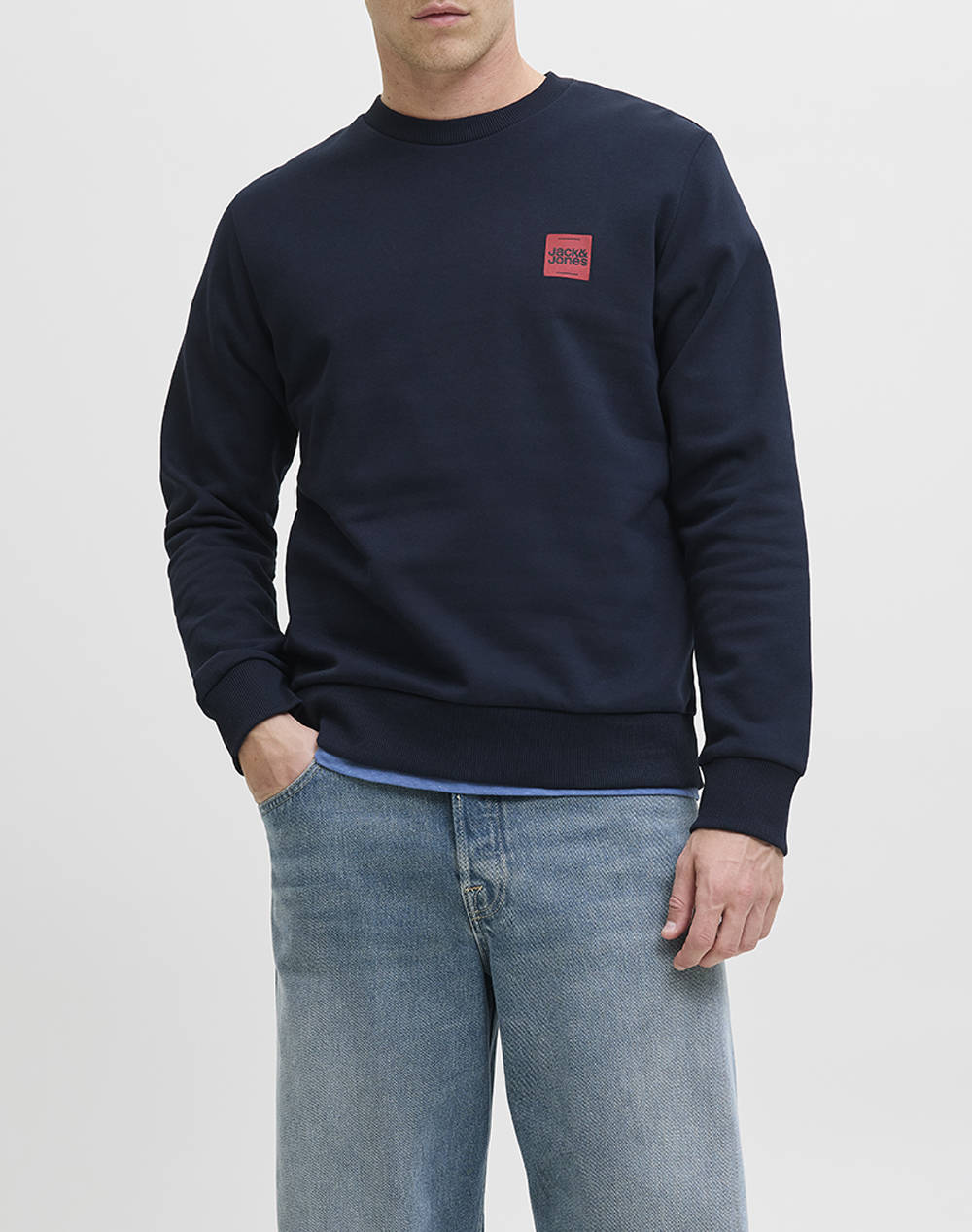 JACK&JONES JACK&JONES JJBRANDY SWEAT CREW NECK LN 12279256-Sky Captain DarkBlue