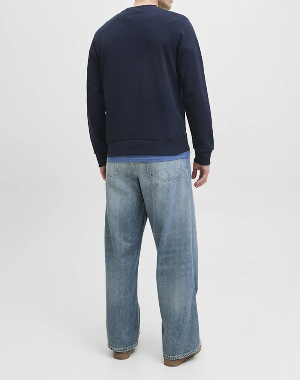 JACK&JONES JJBRANDY SWEAT CREW NECK LN 12279256-Sky Captain DarkBlue φωτογραφία