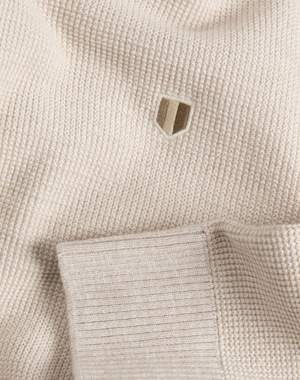 JACK&JONES JPRBLUREX KNIT FULL ZIP CARDIGAN LN 12284356-Whitecap Gray Biege φωτογραφία