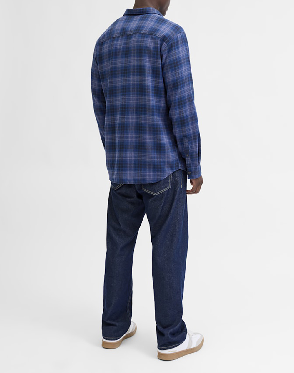 JJ REBEL JREBTRACK CHECK SHIRT LS 12285186-Sky CaptainW.Checks Blue φωτογραφία