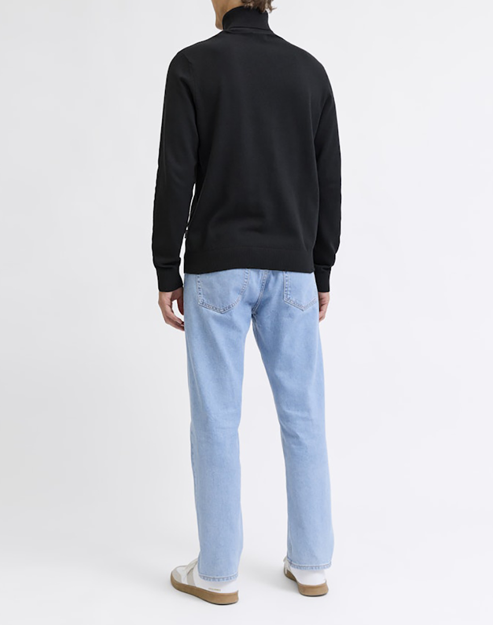 JJ REBEL JREBCALLUM KNIT ROLL NECK 12268345-BLACK Black φωτογραφία