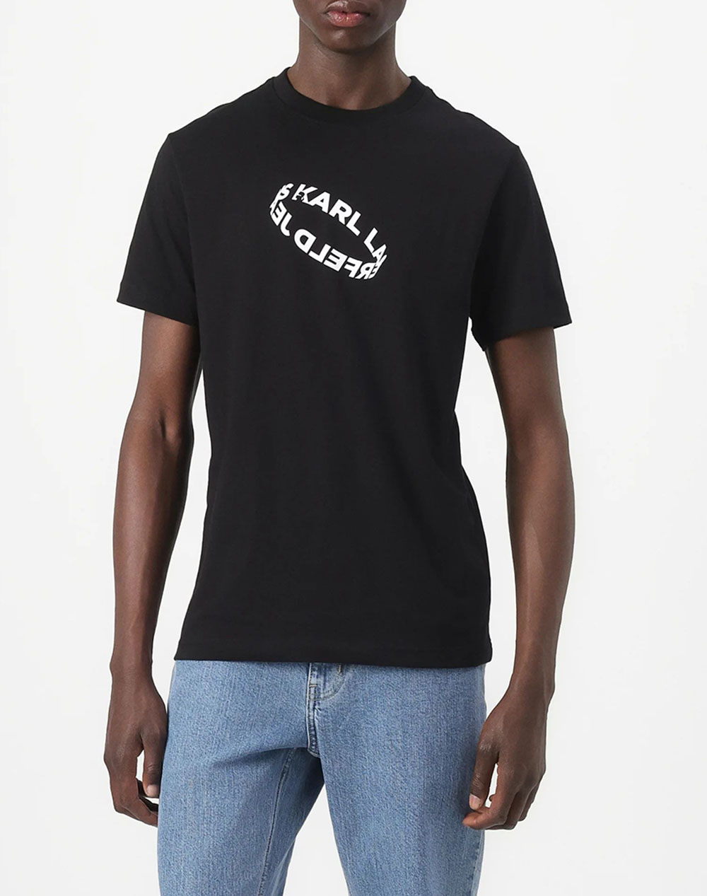 KARL LAGERFELD JEANS KLJ SLIM RING TEE A3M17037-999 Black