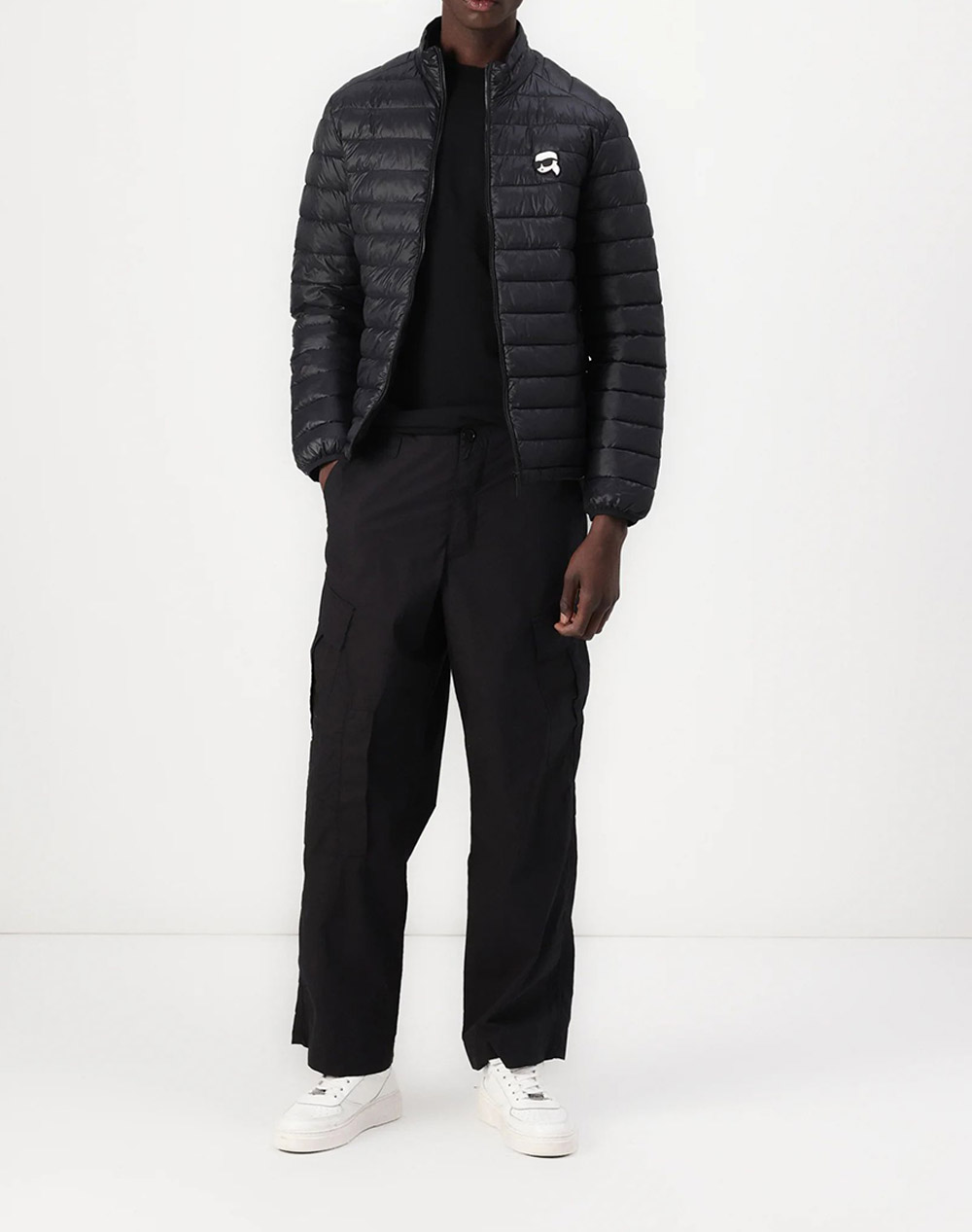 Karl Lagerfeld Blouson Nos 505710-500590-48-54-990 Black ανδρικά ρούχα Πανωφορια μπουφάν Politikos Shop Πολιτικός
