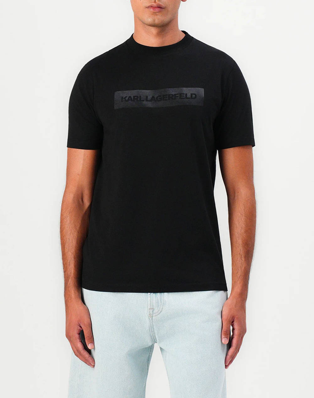 KARL LAGERFLED T-SHIRT CREWNECK 755035-554221-990 Black