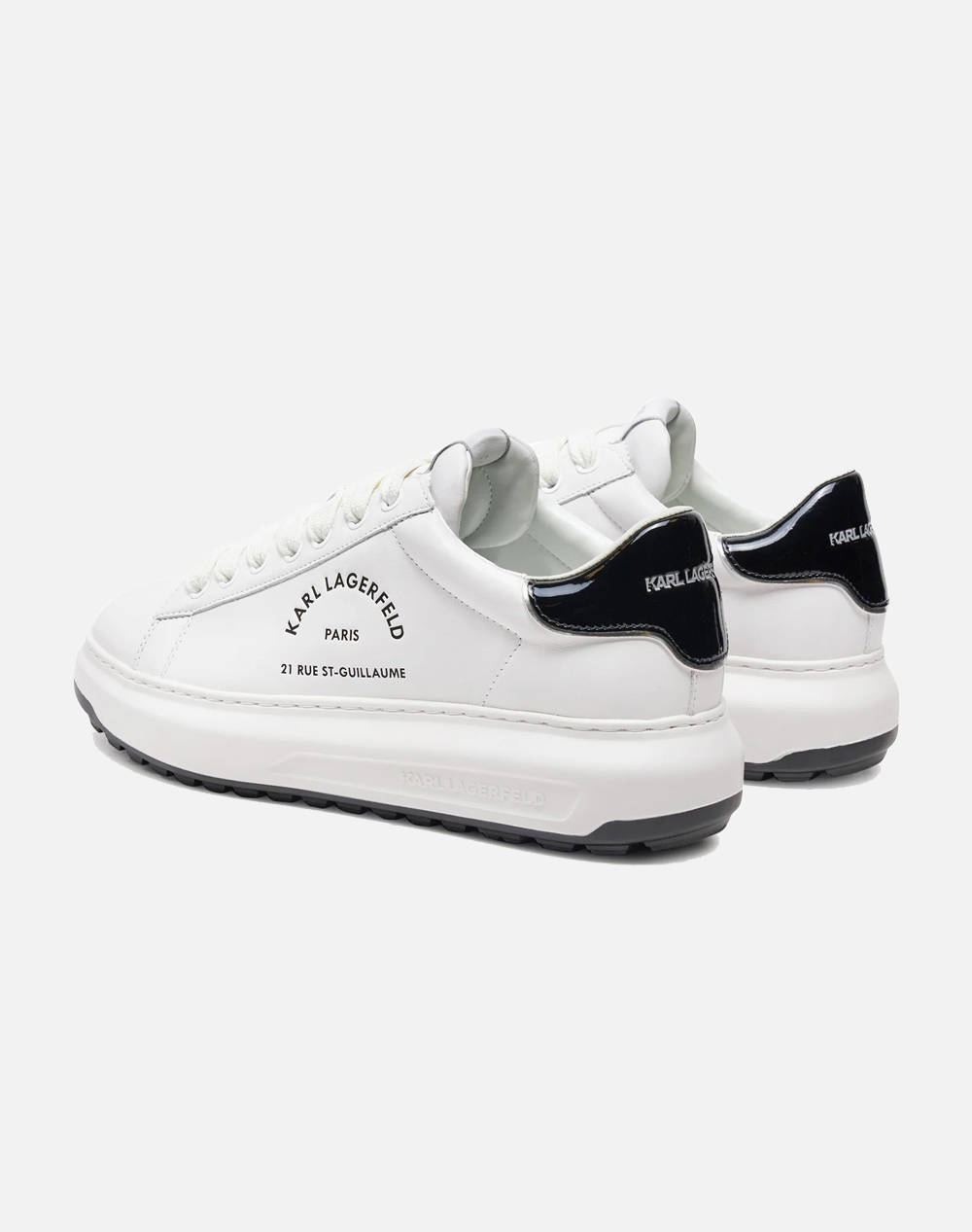 Karl Lagerfeld Kapri Lug Maison Lace Kl57538-011 White ανδρικά παπούτσια Sneakers Politikos Shop Πολιτικός