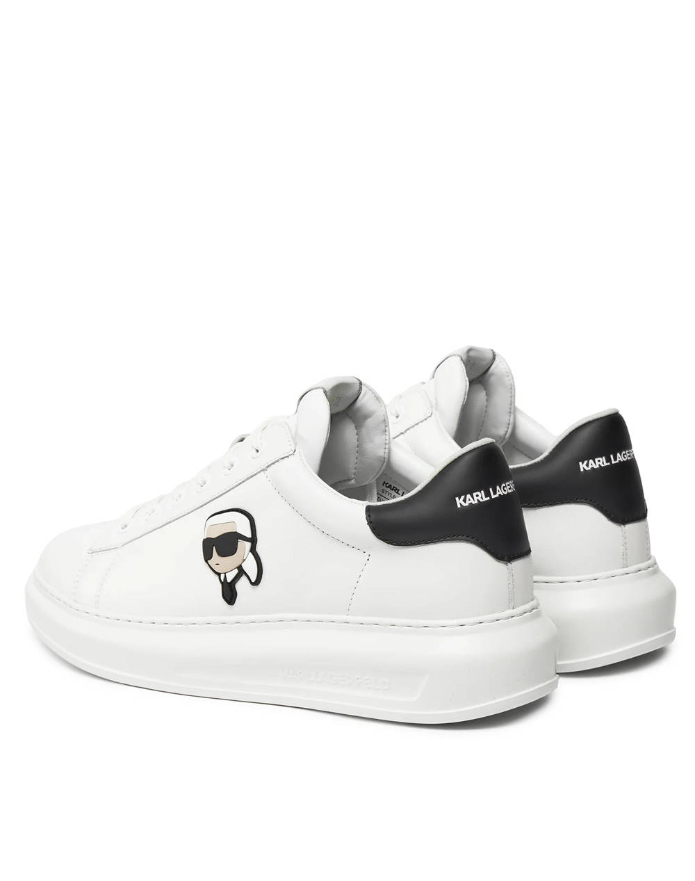 Karl Lagerfeld Kapri Mens Nft Lo Lace Kl52530N-011 White ανδρικά παπούτσια Sneakers Politikos Shop Πολιτικός