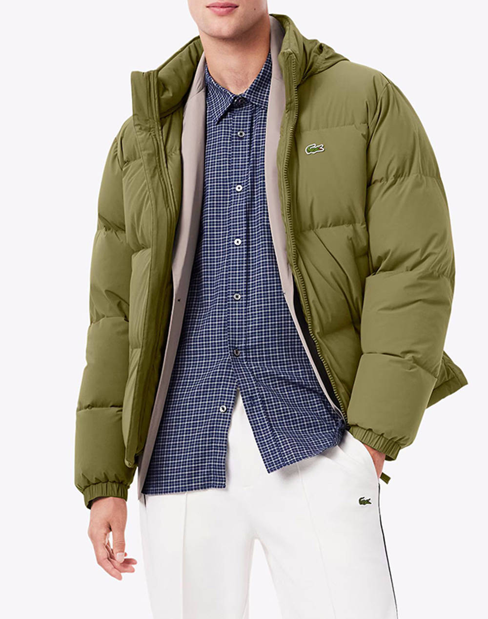 LACOSTE ΜΠΟΥΦΑΝ PARKAS & BLOUSONS 3BH5154-E9F Olive