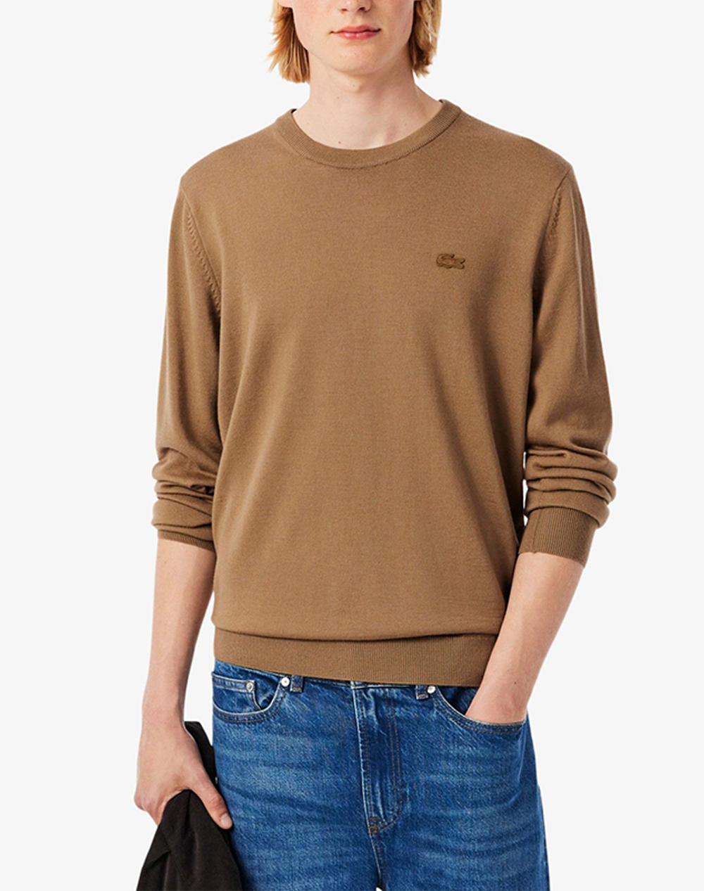 LACOSTE ΠΟΥΛΟΒΕΡ ΜΜ SWEATER 3AH1969-DATTE CookieBrown