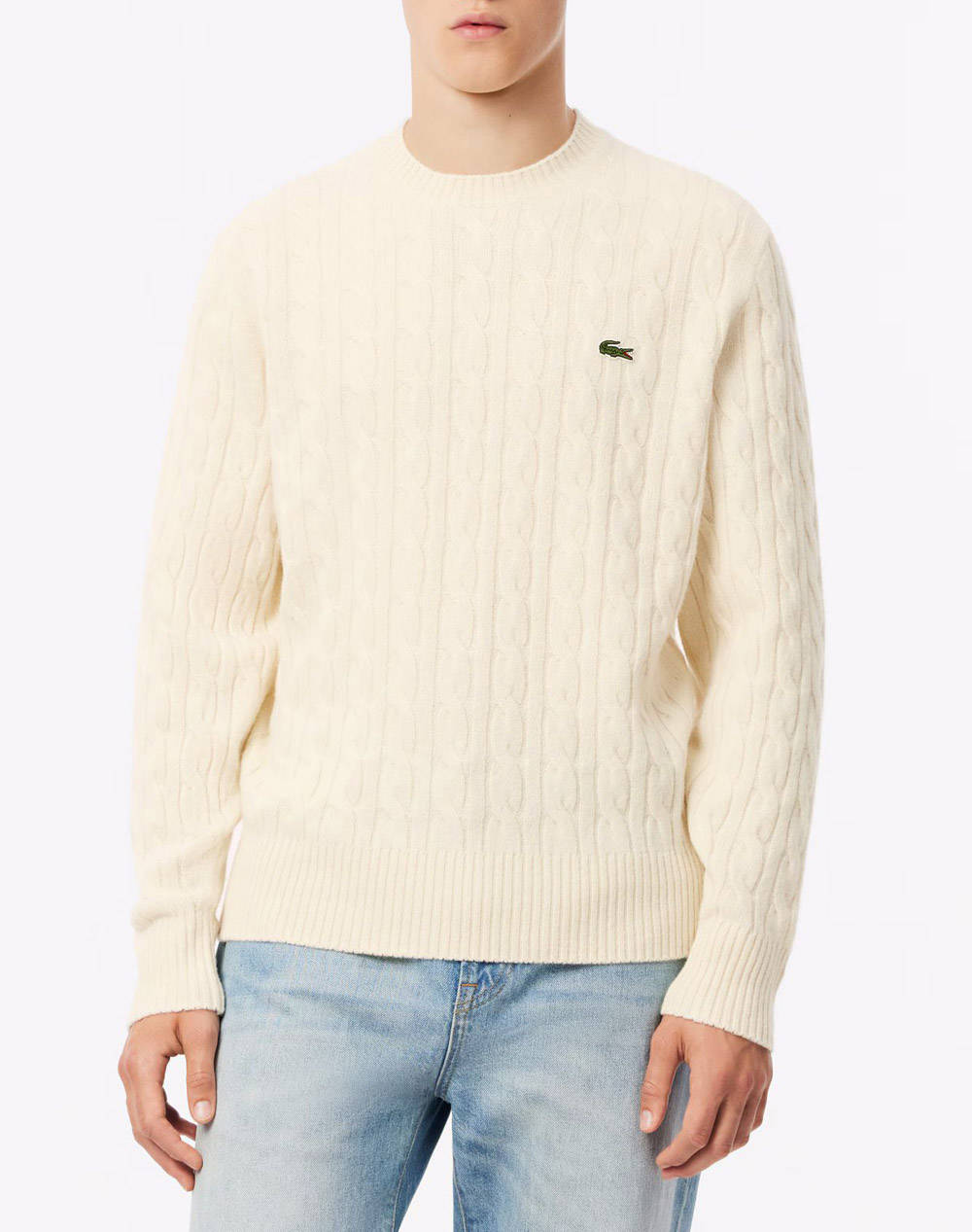 LACOSTE ΠΟΥΛΟΒΕΡ ΜΜ SWEATER 3AH2924-XFJ Ecru
