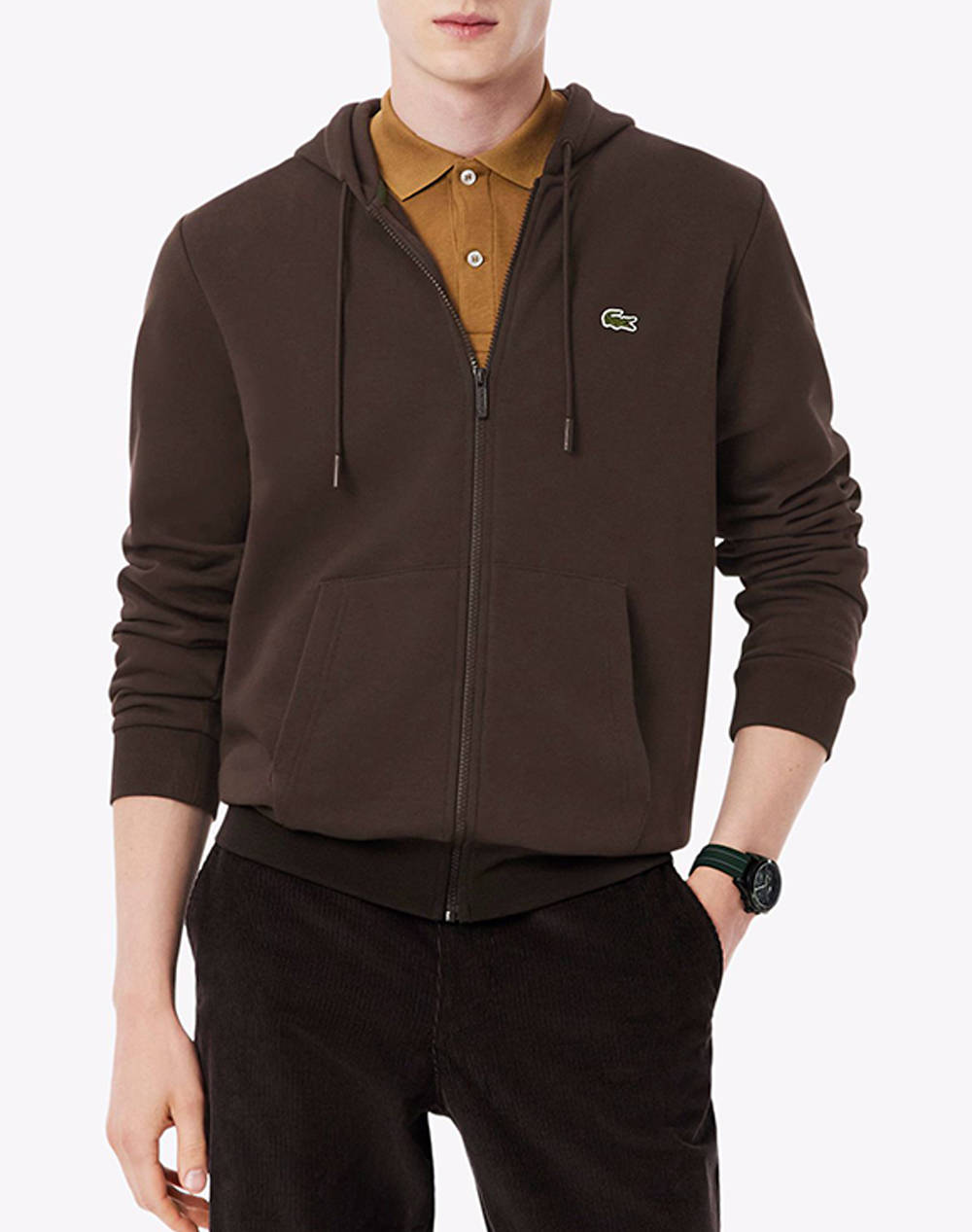 LACOSTE ΖΑΚΕΤΑ ΦΟΥΤΕΡ ΜΜ SWEATSHIRT 3SH9626-SKB DarkBrown