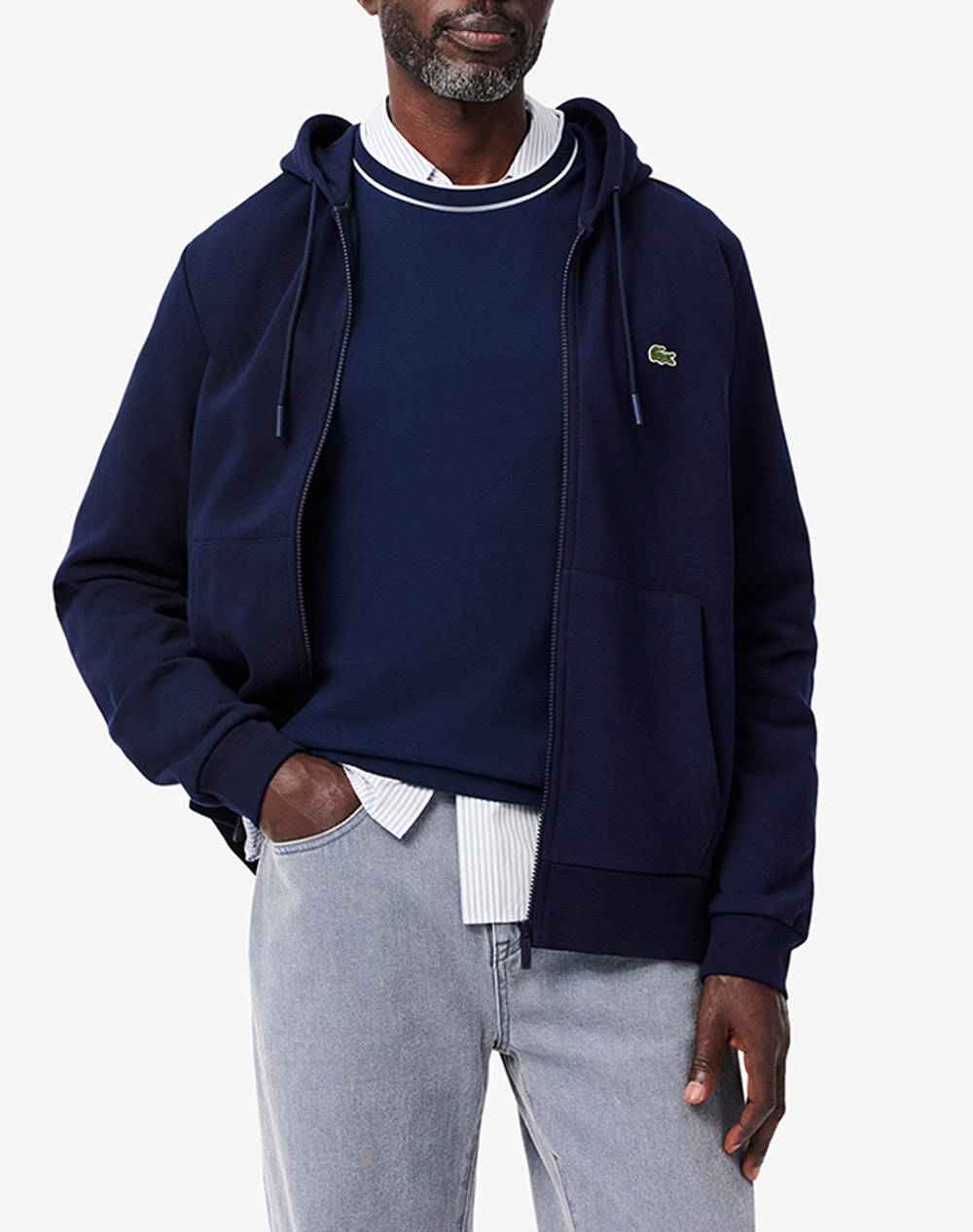 LACOSTE LACOSTE ΖΑΚΕΤΑ ΦΟΥΤΕΡ ΜΜ SWEATSHIRT 3SH9626-166 NavyBlue