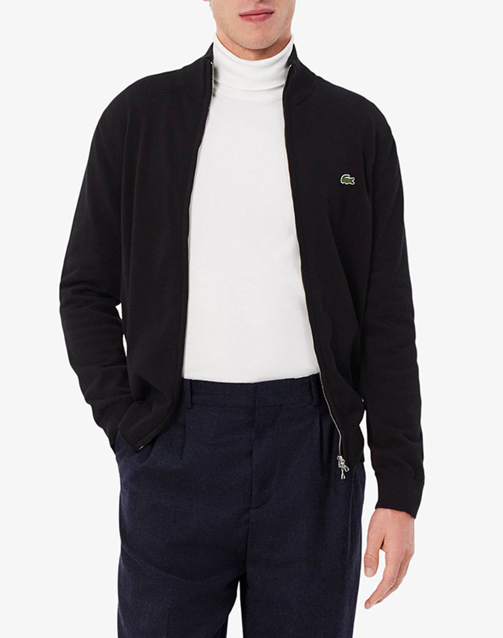 LACOSTE LACOSTE ΖΑΚΕΤΑ ΠΛΕΚΤΗ SWEATER 3AH1957-031 Black