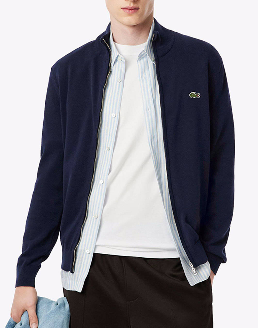 LACOSTE LACOSTE ΖΑΚΕΤΑ ΠΛΕΚΤΗ SWEATER 3AH1957-166 NavyBlue