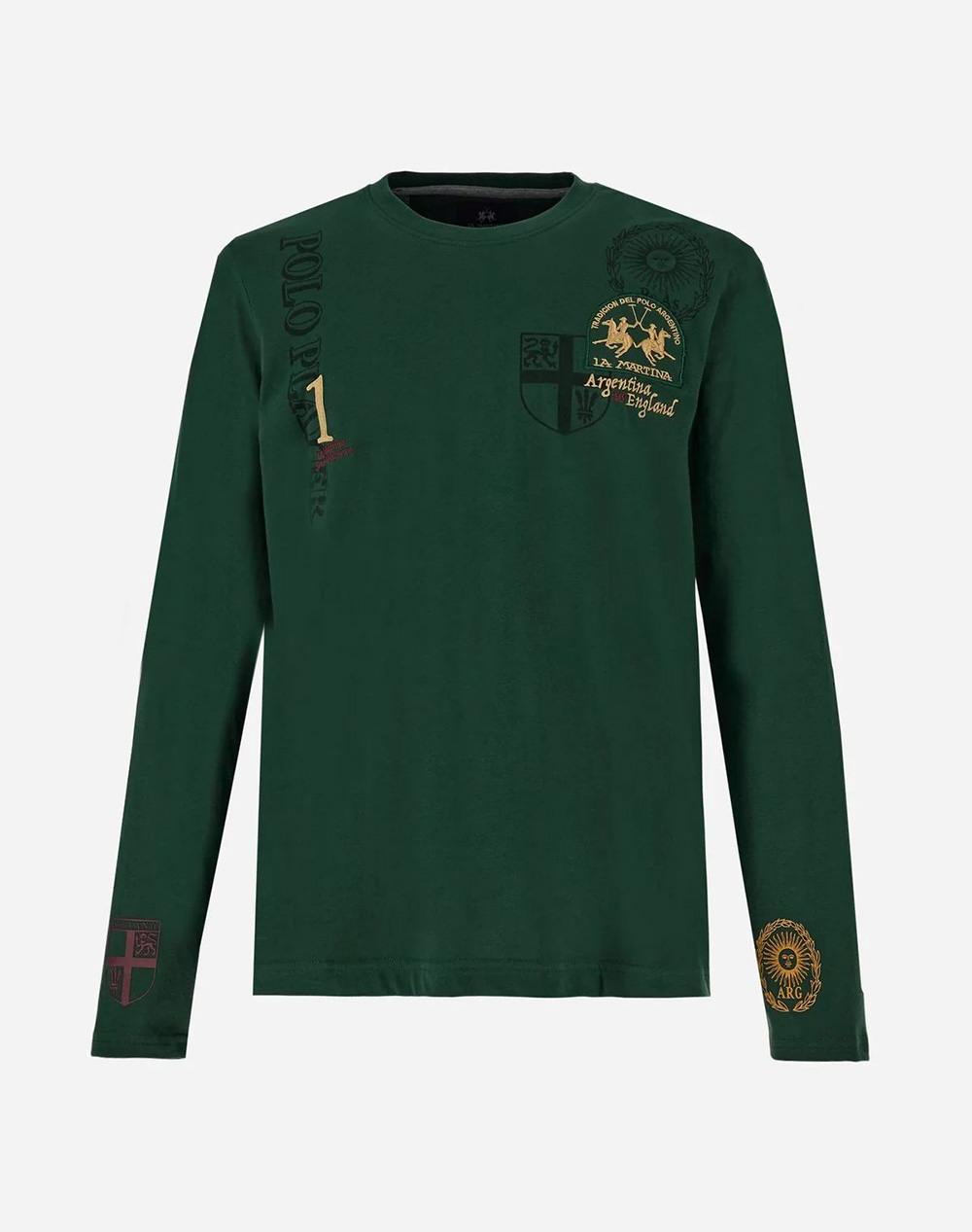 LA MARTINA ΜΠΛΟΥΖΑ T-SHIRT ΜΜ MAN L/S T-SHIRT JERSEY 3LMMBR301-03037 Green φωτογραφία