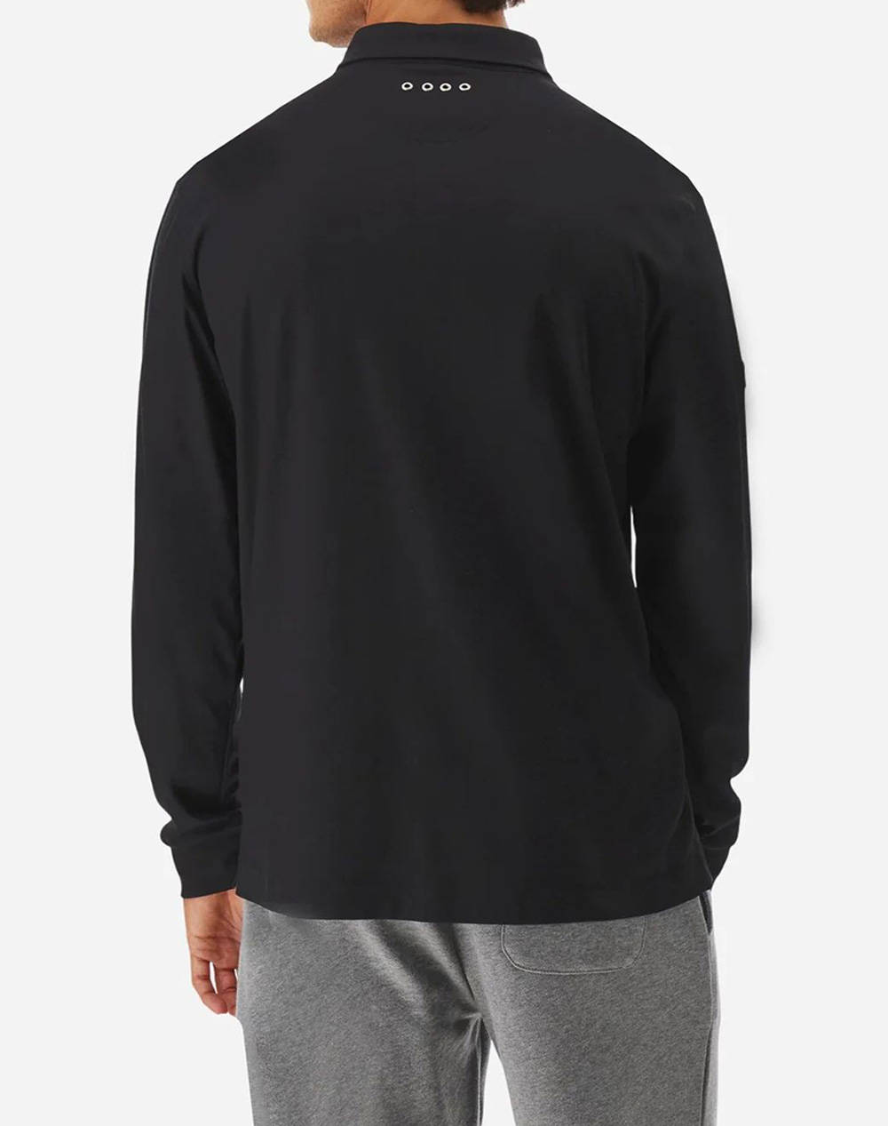 LA MARTINA ΜΠΛΟΥΖΑ ΠΟΛΟ ΜΜ MAN L/S POLO SILKY FINISH JERS 3LMMBP020-09999 Black φωτογραφία