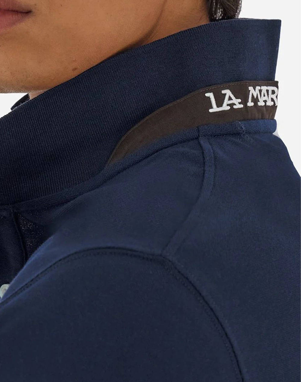 LA MARTINA ΜΠΛΟΥΖΑ ΠΟΛΟ ΜΜ MAN L/S POLO PIQUET STRETCH 3LMMBP004-07017 NavyBlue φωτογραφία