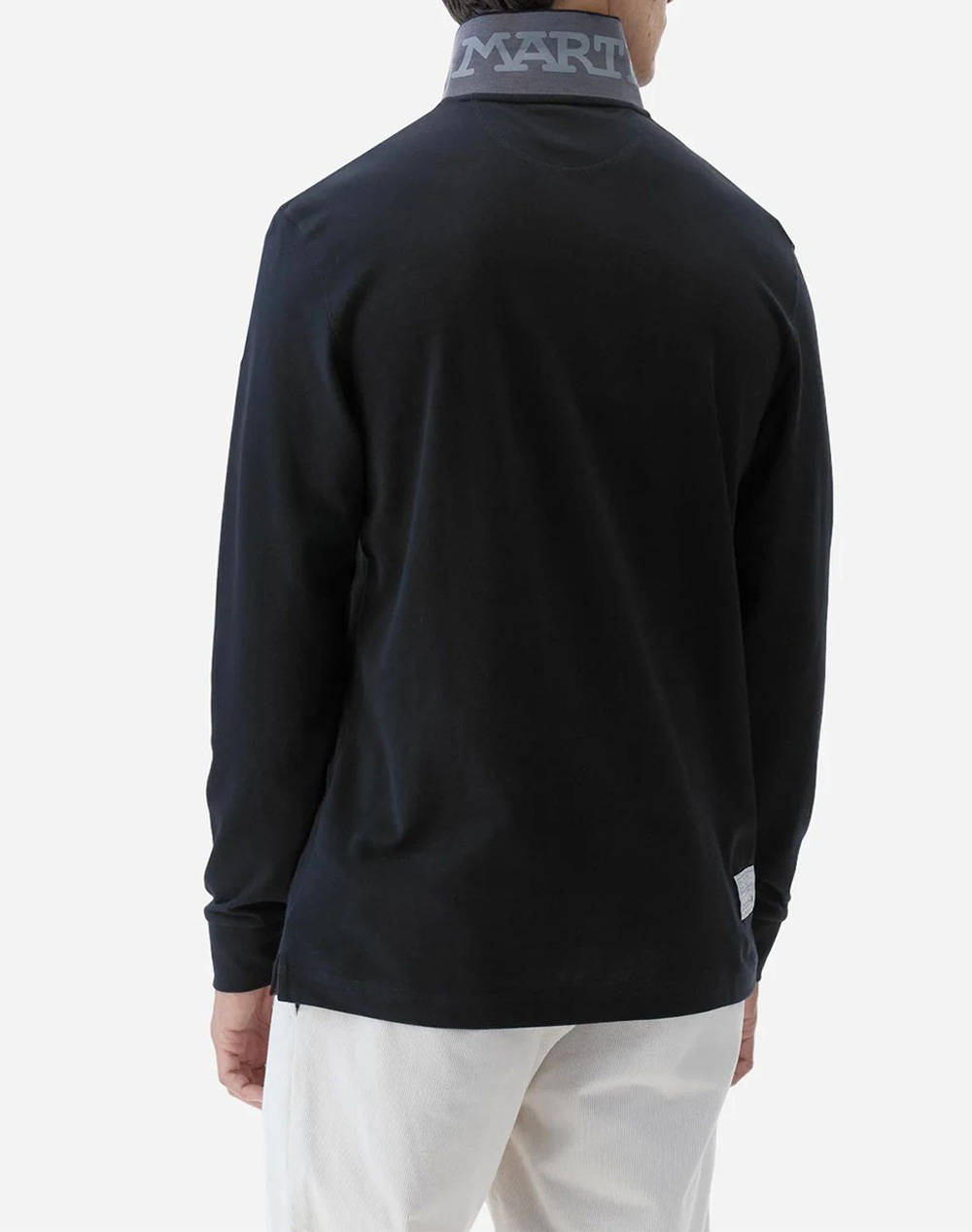 LA MARTINA ΜΠΛΟΥΖΑ ΠΟΛΟ ΜΜ MAN L/S POLO PIQUET STRETCH 3LMMBP003-09999 Black φωτογραφία