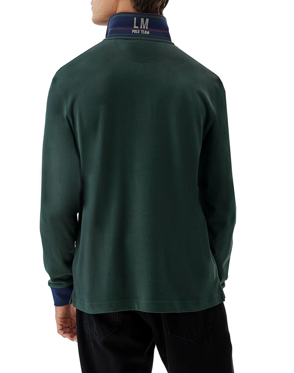 LA MARTINA ΜΠΛΟΥΖΑ ΠΟΛΟ ΜΜ MAN L/S POLO HEAVY JERSEY 3LMMBP300-03037 DarkGreen φωτογραφία
