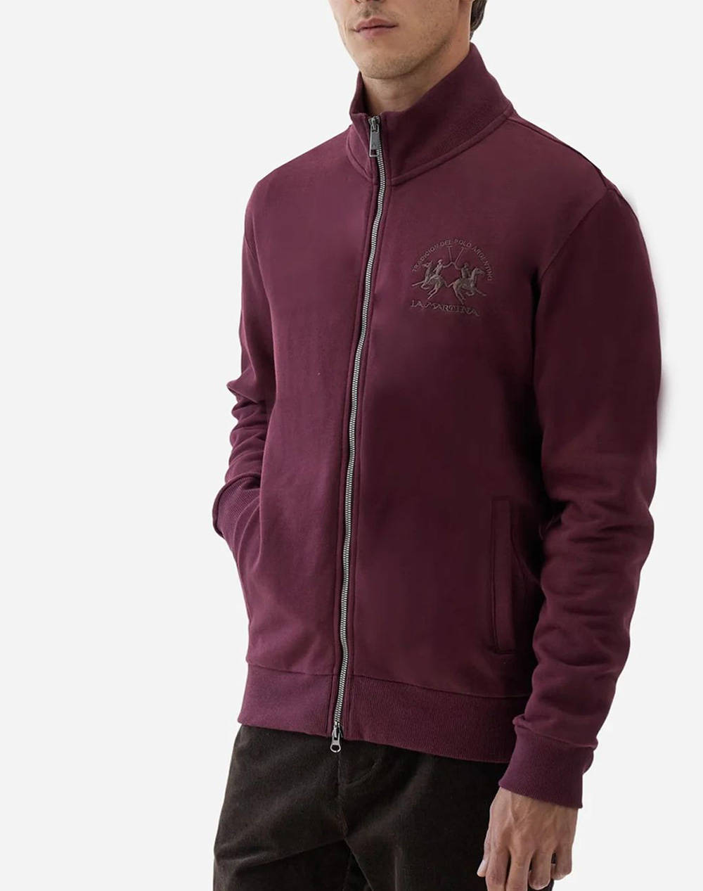 LA MARTINA ΖΑΚΕΤΑ ΦΟΥΤΕΡ ΜΜ MAN FLEECE SEMI FLEECE BRUSHED 3LMMBF301-06046 Bordeux