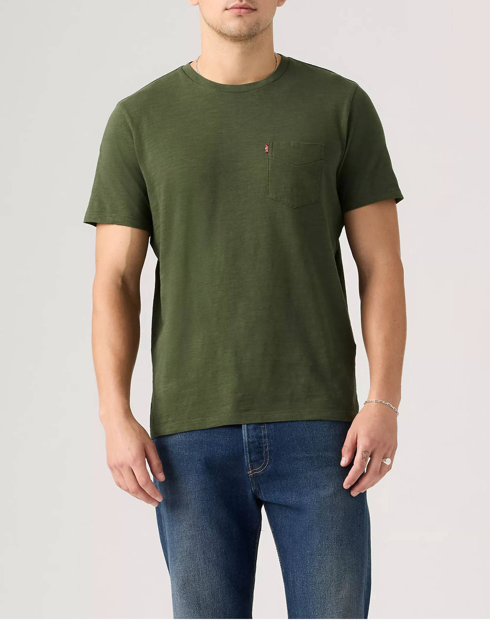 LEVIS SS CLASSIC POCKET TEE 19342-0442-0442 Green