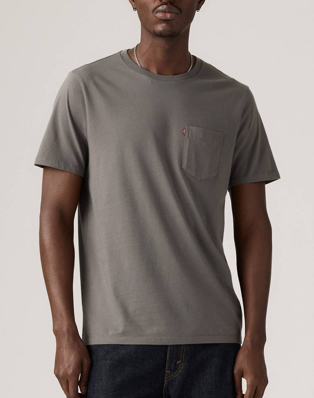 LEVIS SS CLASSIC POCKET TEE 19342-0441-0441 Gray