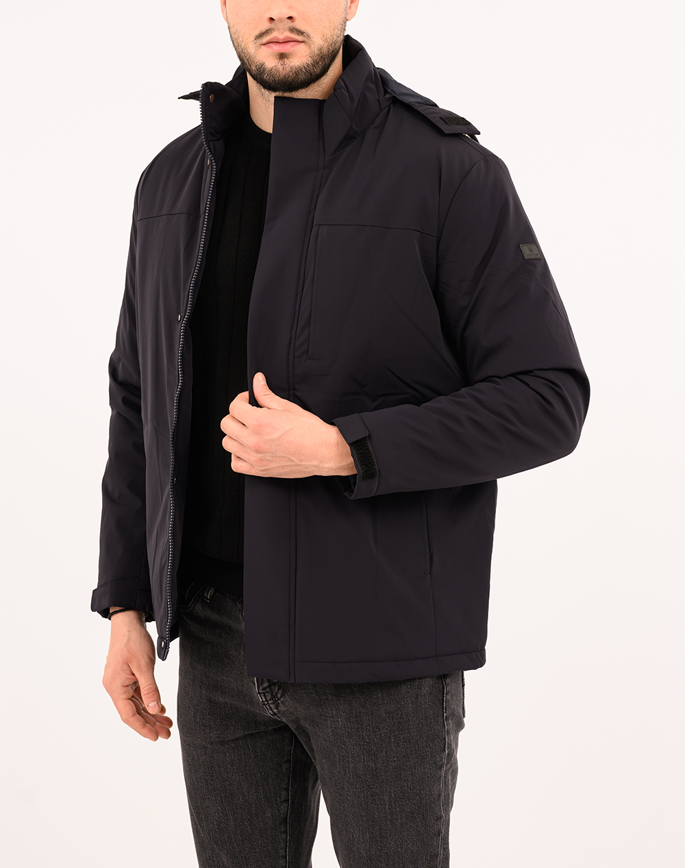 LEXTON TZAKET 04.36.CAMEL-NAVY NavyBlue