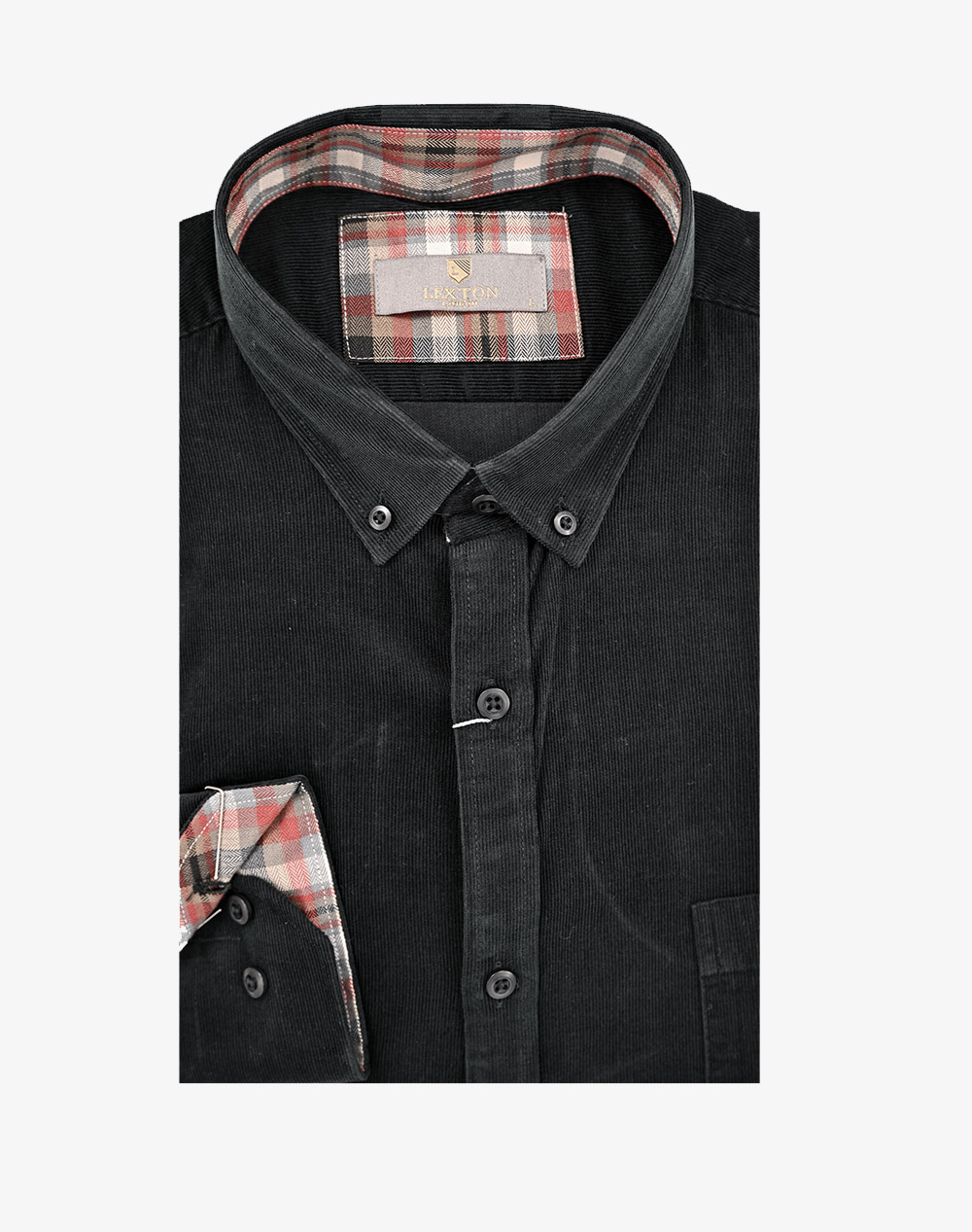 LEXTON ΠΟΥΚΑΜΙΣΟ ΚΟΤΛΕ 100% COTTON 11.36.VELVET W 25-DARK GREEN DarkGreen