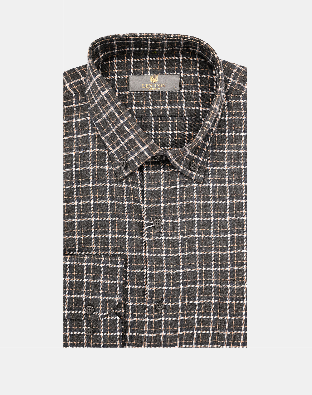 LEXTON ΠΟΥΚΑΜΙΣΟ 70% COTTON-30% POL. 11.36.NICE-ANTHRACITE DarkSlateGrey